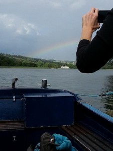 boat rainbow