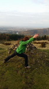 Warrior Yoga outside
