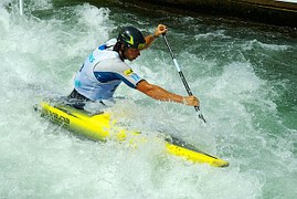 Scottish Paddlesports Festival and Tay Descent, a watersports competition on the river Tay from Dunkeld to Perth