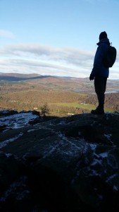 Looking over to Birnam and Dunkeld, separated by the Silvery Tay