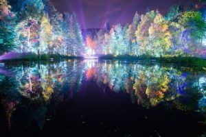 Sound and light show The Enchanted Forest, Faskally Wood, Pitlochry, Perthshire