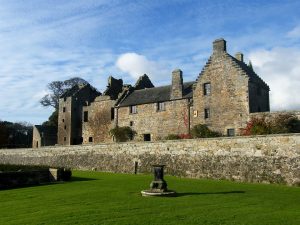 Aberdour Castle, Abbey of Ste. Anne de Beaupré in Outlander