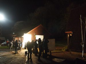Outlander shooting, River Edge Lodges, Bridge of Earn, Perthshire