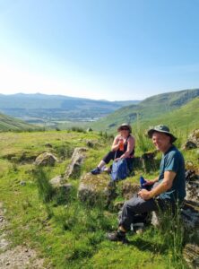 climbing Beinn a'Chochuill