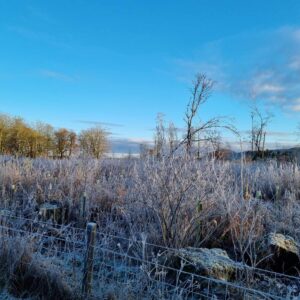 frozen loch leven on the heritage trail
