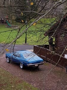 Mustand motor car at River Edge Lodges