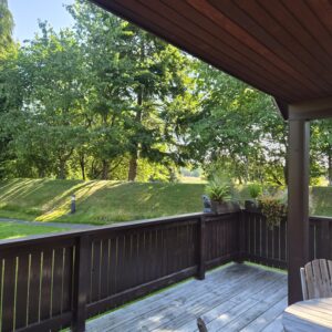 River Edge Lodge balcony